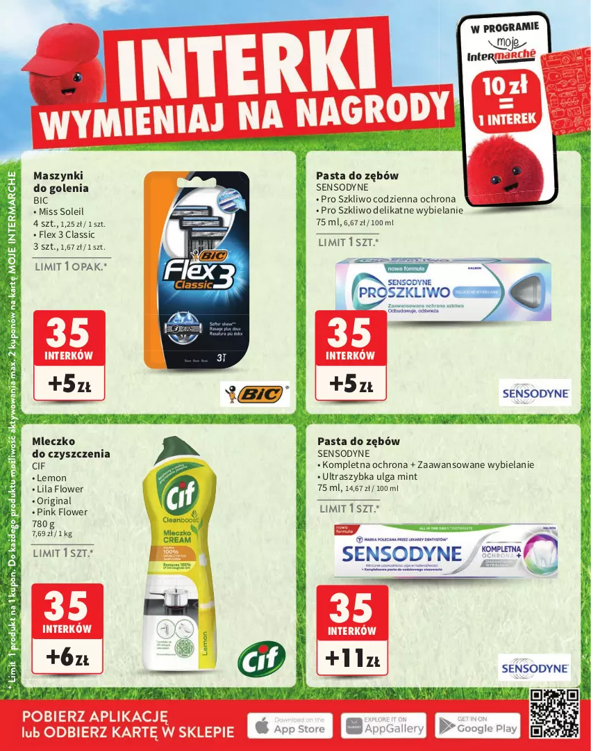 Gazetka promocyjna Intermarche - Gazetka Intermarche - ważna 02.03 do 30.06.2026 - strona 22 - produkty: BIC, Cif, Gin, LG, Mleczko, Pasta do zębów, Sensodyne