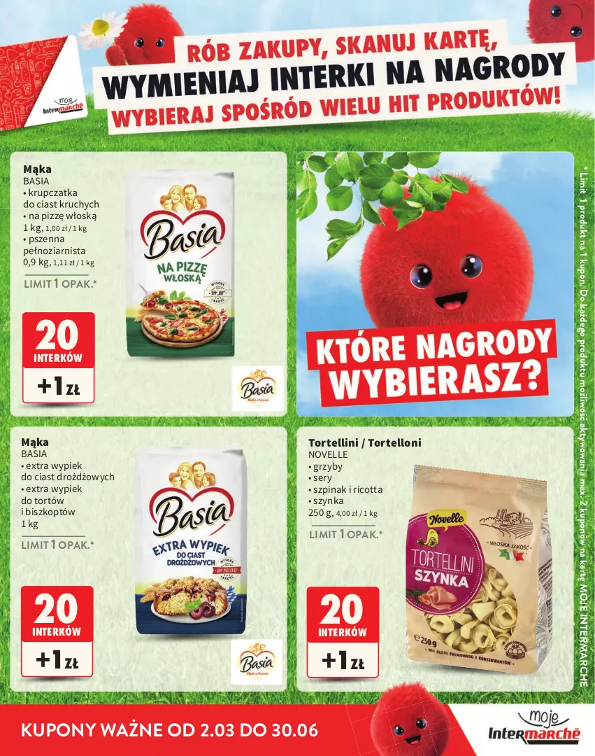 Gazetka promocyjna Intermarche - Gazetka Intermarche - ważna 02.03 do 30.06.2026 - strona 9 - produkty: Basia, Grzyby, Mąka, Ricotta, Ser, Szpinak, Szynka, Tortelloni