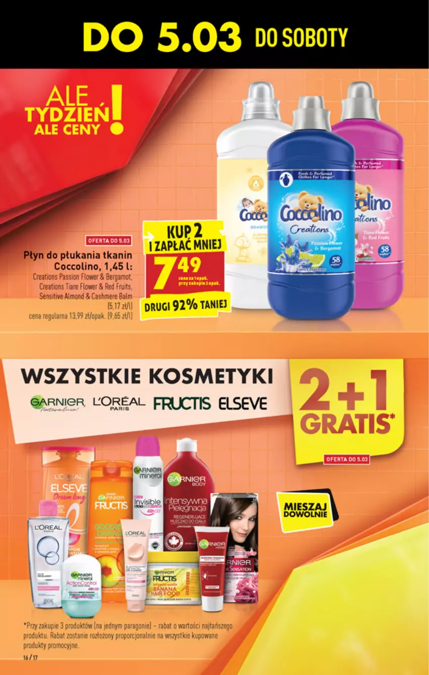 Gazetka promocyjna Biedronka - W tym tygodniu - ważna 03.03 do 09.03.2022 - strona 16 - produkty: Coccolino, LANA, LG, Mop, Płyn do płukania