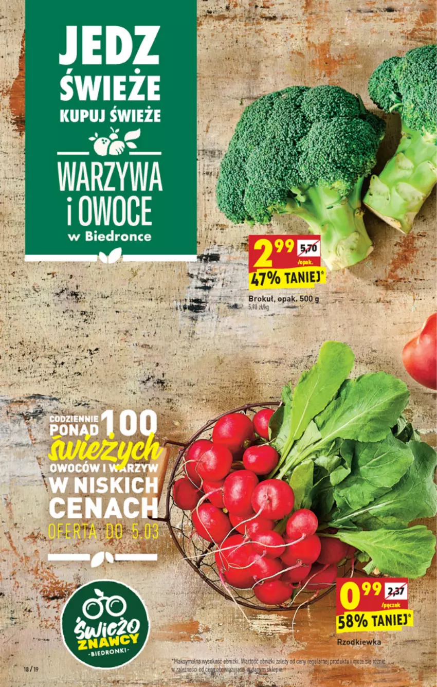 Gazetka promocyjna Biedronka - W tym tygodniu - ważna 03.03 do 09.03.2022 - strona 18 - produkty: Dron, Rzodkiewka, Warzywa