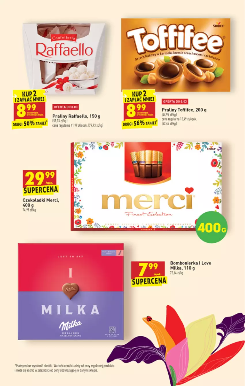 Gazetka promocyjna Biedronka - W tym tygodniu - ważna 03.03 do 09.03.2022 - strona 5 - produkty: Acer, Fa, Merci, Milka, Praliny, Raffaello, Toffifee