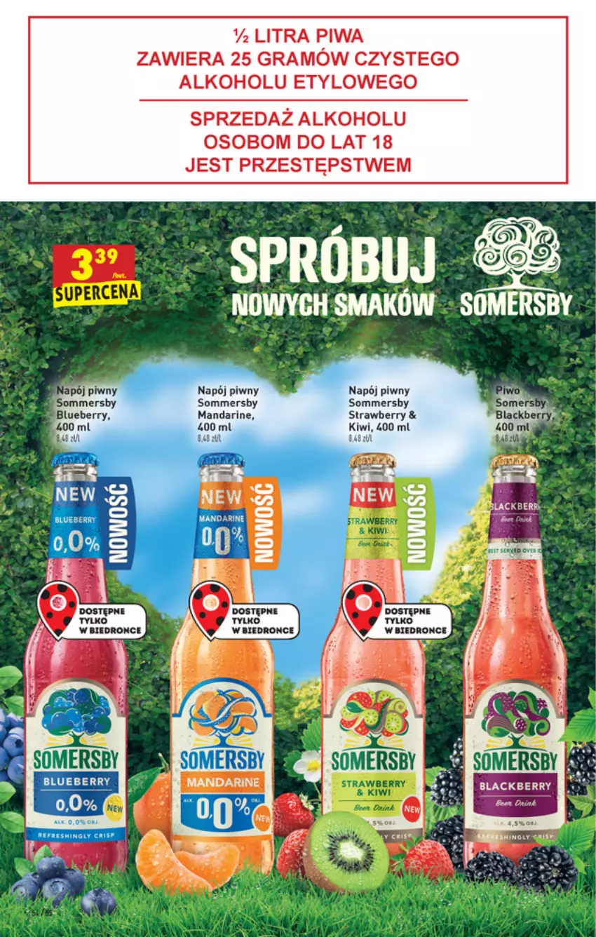 Gazetka promocyjna Biedronka - W tym tygodniu - ważna 03.03 do 09.03.2022 - strona 54 - produkty: Dron, Gra, Kiwi, Lack, Napój, Piwa, Piwo, Somersby