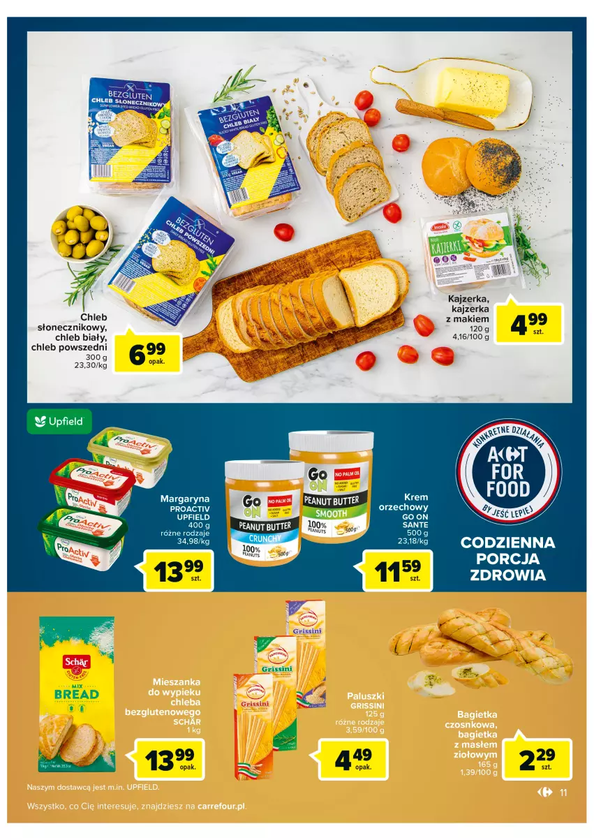 Gazetka promocyjna Carrefour - Gazetka Carrefour ZyskOferty - ważna 16.05 do 21.05.2022 - strona 11 - produkty: Chleb, Kajzerka, Margaryna, Por, Sante