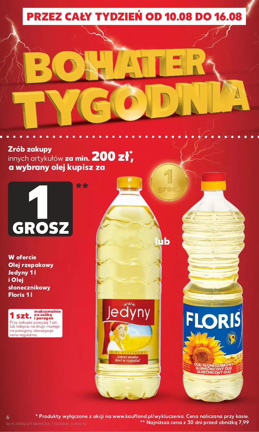 Gazetka promocyjna Kaufland - Gazetka tygodnia - ważna 10.08 do 16.08.2023 - strona 6 - produkty: Olej, Olej rzepakowy, Olej słonecznikowy