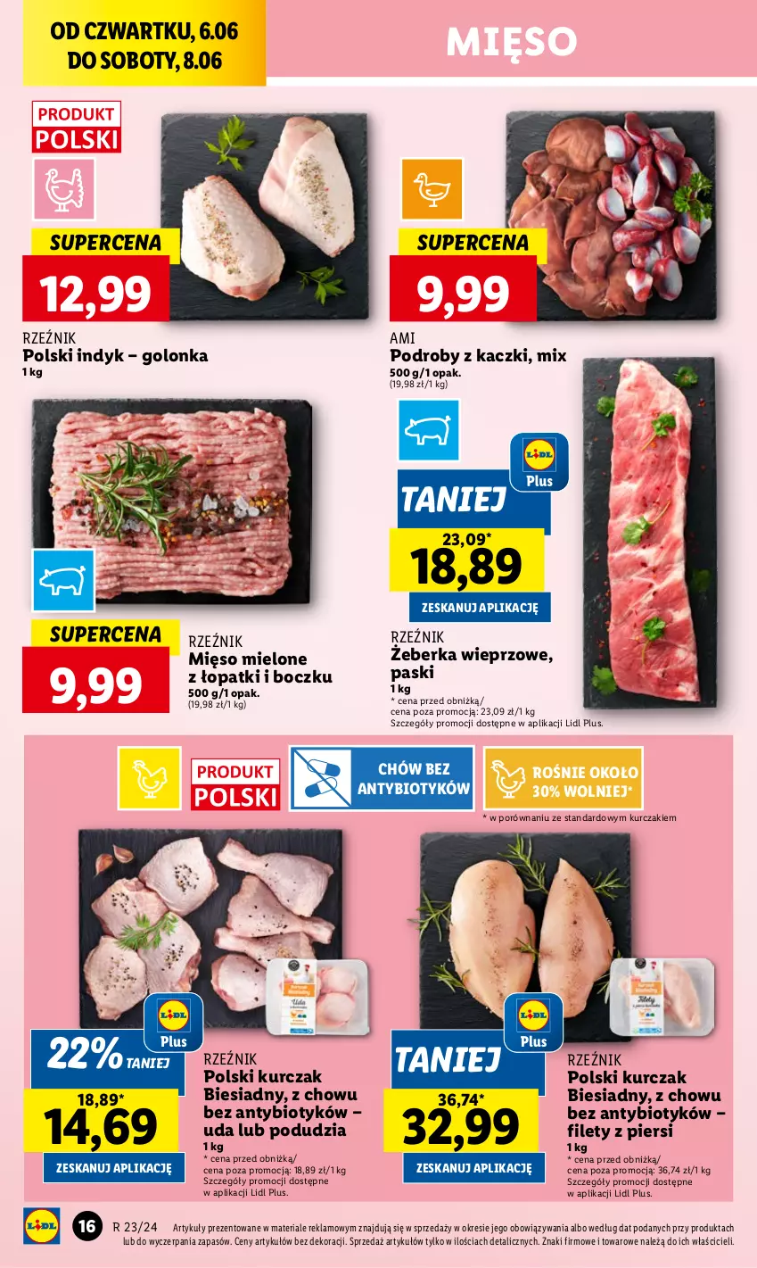 Gazetka promocyjna Lidl - GAZETKA - ważna 06.06 do 08.06.2024 - strona 20 - produkty: Kurczak, Mięso, Mięso mielone, Podroby z kaczki, Por