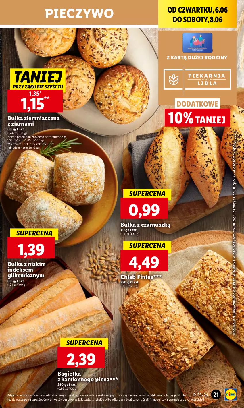 Gazetka promocyjna Lidl - GAZETKA - ważna 06.06 do 08.06.2024 - strona 29 - produkty: Bagietka, Bułka, Chleb, Piec, Pieczywo