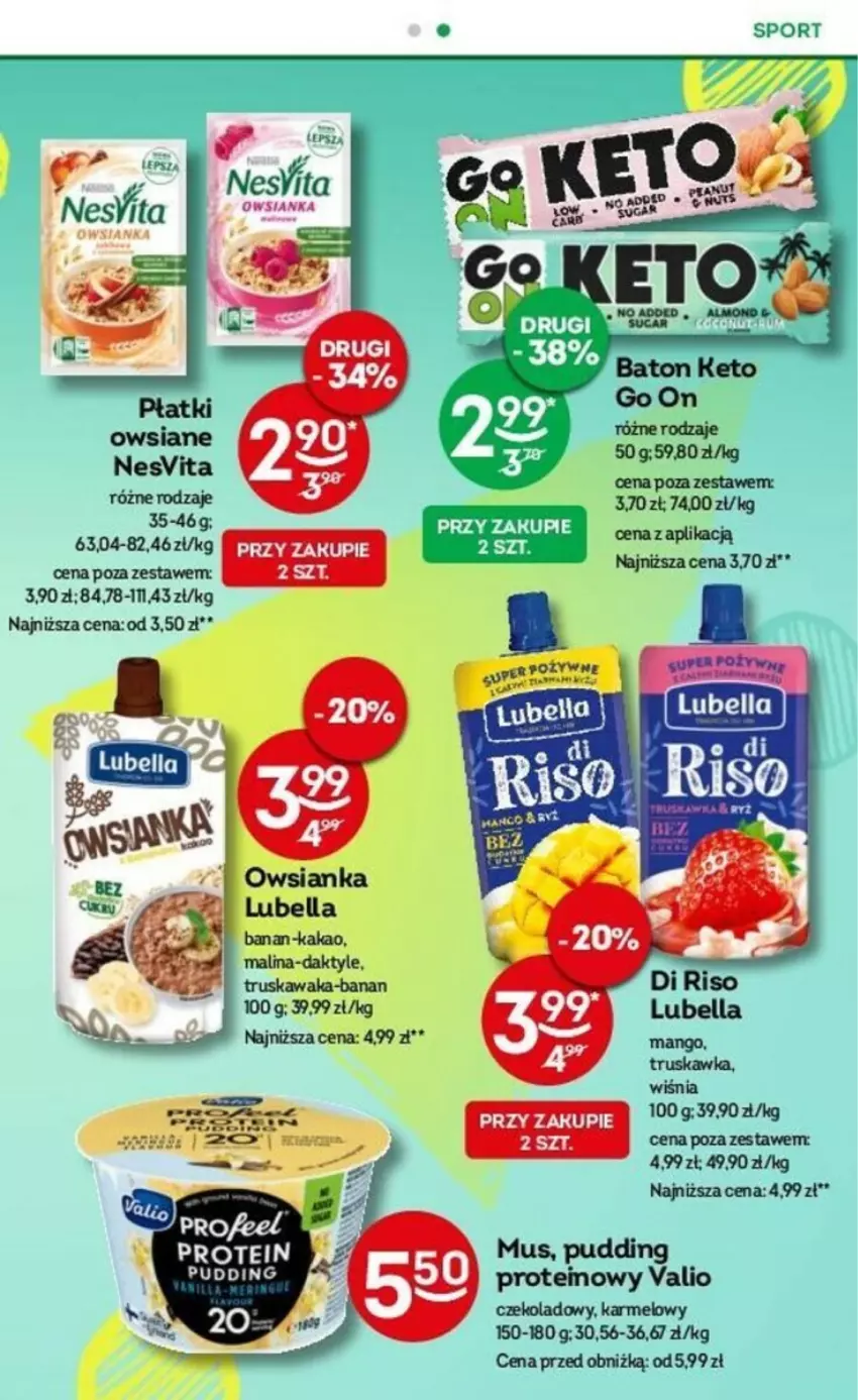 Gazetka promocyjna Żabka - ważna 03.01 do 16.01.2024 - strona 22 - produkty: Bell, Bella, Daktyle, Kakao, Kawa, Lubella, Malm, Mango, Mus, Owsianka, Pudding