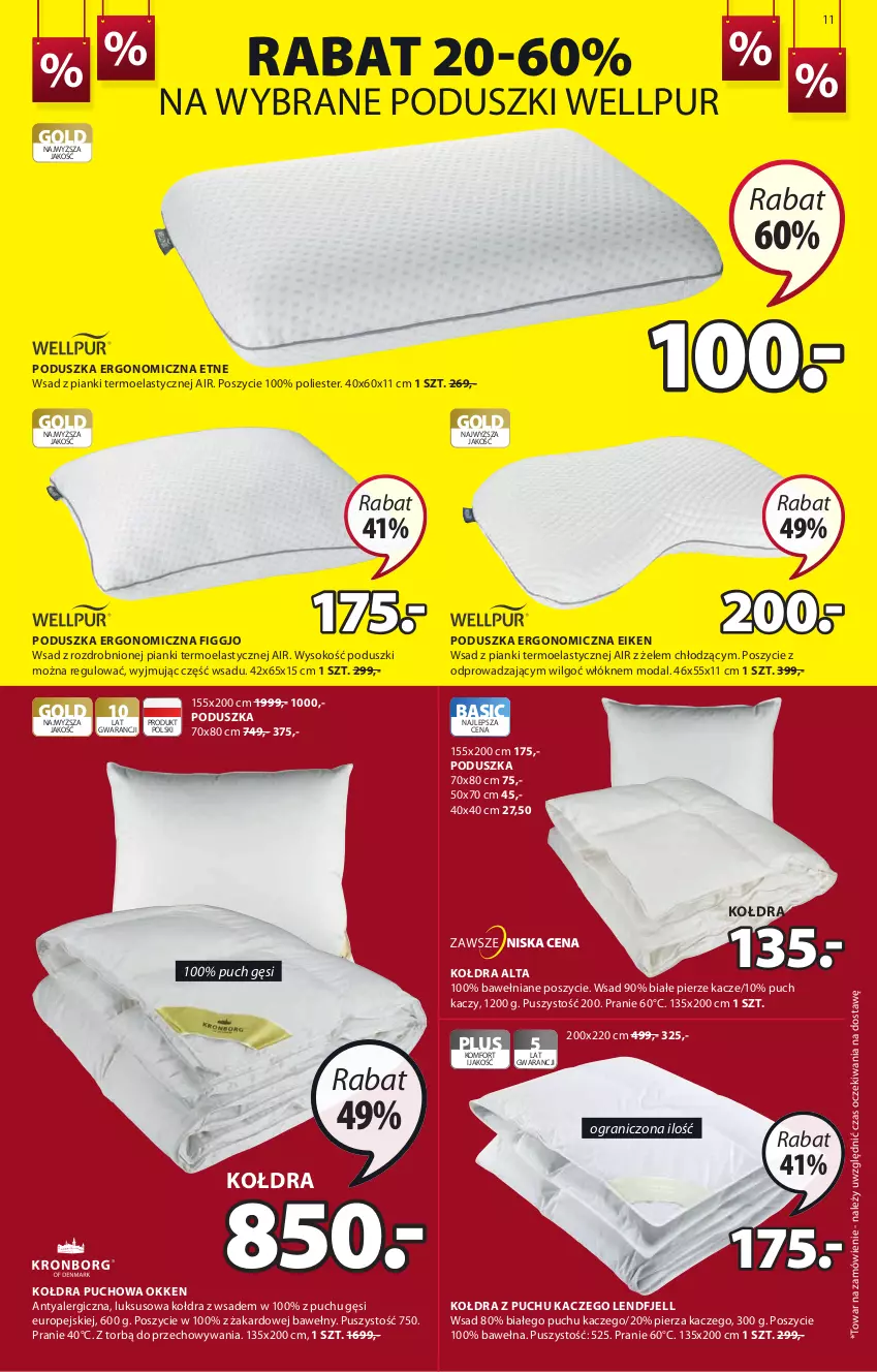 Gazetka promocyjna Jysk - Oferta tygodnia - ważna 28.07 do 10.08.2021 - strona 12 - produkty: Gra, Kołdra, Kołdra z puchu, LG, Moda, Poduszka, Pur, Sok, Wełna