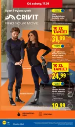 Gazetka promocyjna Lidl - GAZETKA - Gazetka - ważna od 17.01 do 17.01.2026 - strona 20 - produkty: Por, Gin, Sony, Karp, Kosz, Skarpetki, Koszulka, Kalesony, Sport, Legginsy, Koszulka funkcyjna, LG