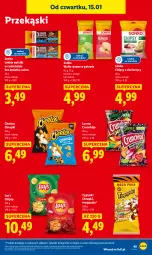 Gazetka promocyjna Lidl - GAZETKA - Gazetka - ważna od 17.01 do 17.01.2026 - strona 45 - produkty: Cheetos, Ryż, Gry, Chipsy, Chrupki, Wafle, Sonko, Limonka, Crunchips, Lorenz, Lay’s, Mango
