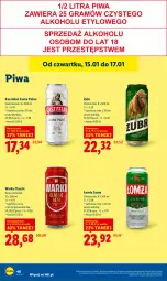 Gazetka promocyjna Lidl - GAZETKA - Gazetka - ważna od 17.01 do 17.01.2026 - strona 46 - produkty: Piwa, Kasztelan, Warka
