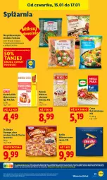 Gazetka promocyjna Lidl - GAZETKA - Gazetka - ważna od 17.01 do 17.01.2026 - strona 51 - produkty: Makaron, Warzywa, Ryż, Kuchnia, Dr. Oetker, Penne, Pizza, Mąka, Cenos, Barilla, Olma, Mąka tortowa, Fa