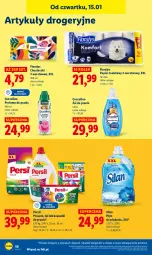 Gazetka promocyjna Lidl - GAZETKA - Gazetka - ważna od 17.01 do 17.01.2026 - strona 56 - produkty: Coccolino, Papier, Perfum, Persil, Papier toaletowy, Silan, Płyn do płukania, Chusteczki, Flora, Kapsułki do prania
