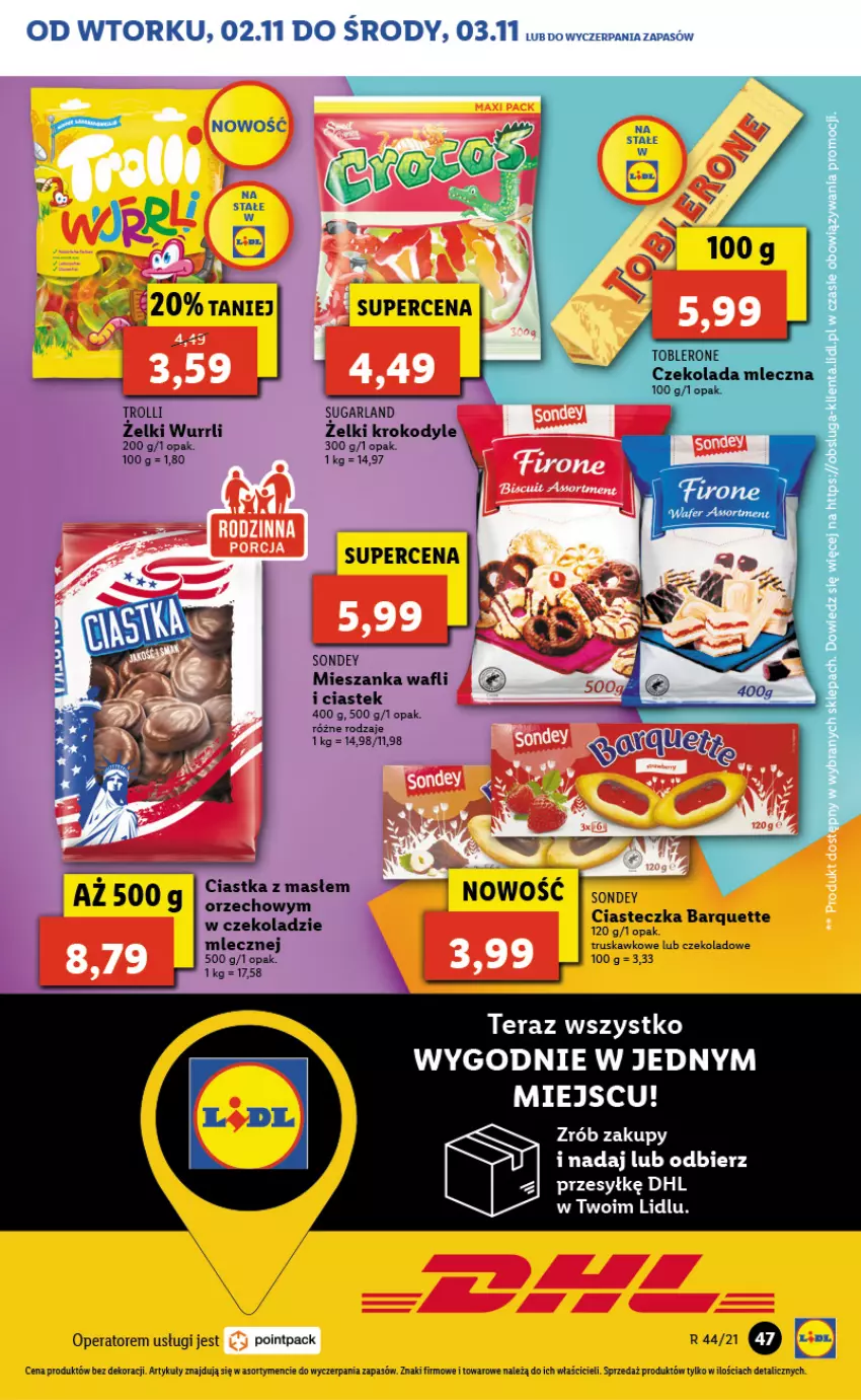 Gazetka promocyjna Lidl - GAZETKA - ważna 02.11 do 03.11.2021 - strona 47 - produkty: Ciastka, Stek, Tera