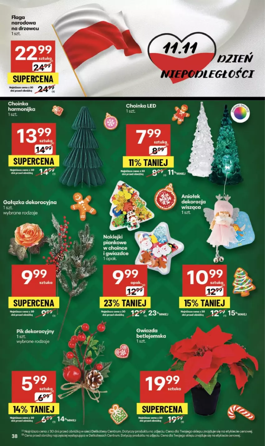 Gazetka promocyjna Delikatesy Centrum - Franczyza DC45 Czwartek - ważna 06.11 do 12.11.2025 - strona 38 - produkty: Choinka, Harmonijka, Inka, Klej, Rum
