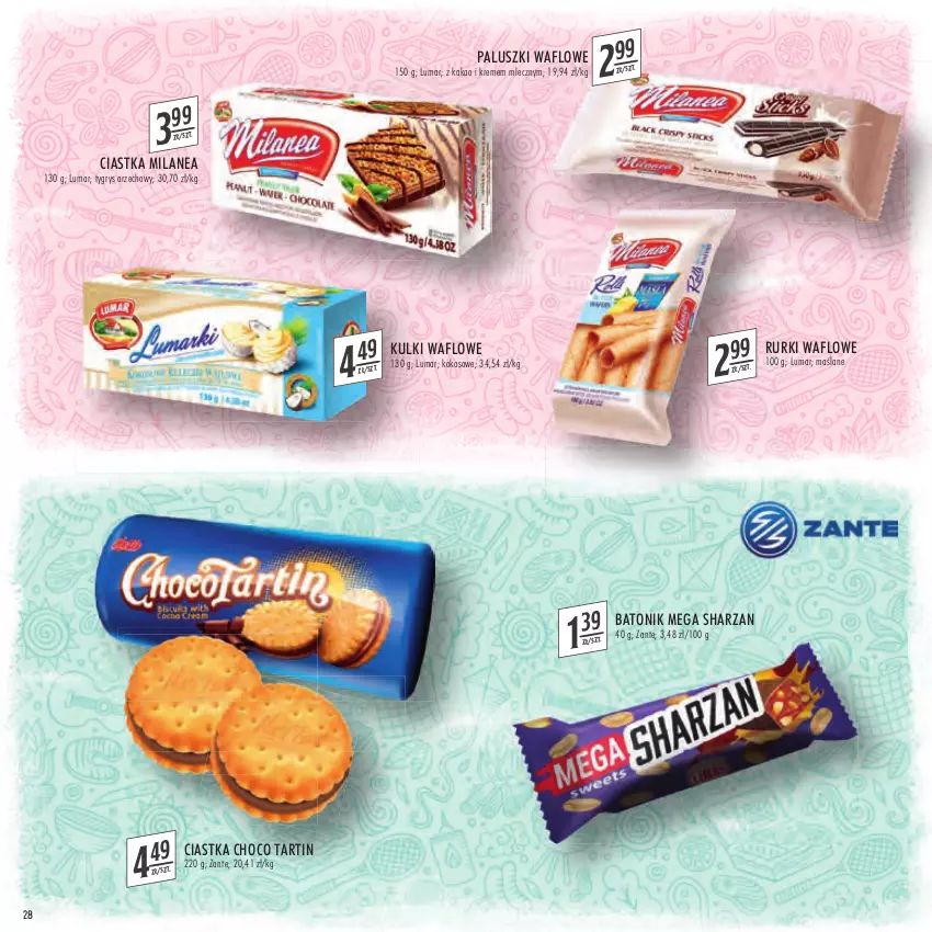 Gazetka promocyjna Stokrotka - Katalog Grill - ważna 21.04 do 04.05.2022 - strona 28 - produkty: Baton, Ciastka, Gry, Kakao, Kokos, Rurki, Tonik