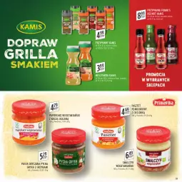 Gazetka promocyjna Stokrotka - Katalog Grill - Gazetka - ważna od 04.05 do 04.05.2022 - strona 39 - produkty: Mus, Gry, Paprykarz, Papryka, Primavika, Pasztet, Przyprawy, Prima, Grill, Kamis, Musztarda