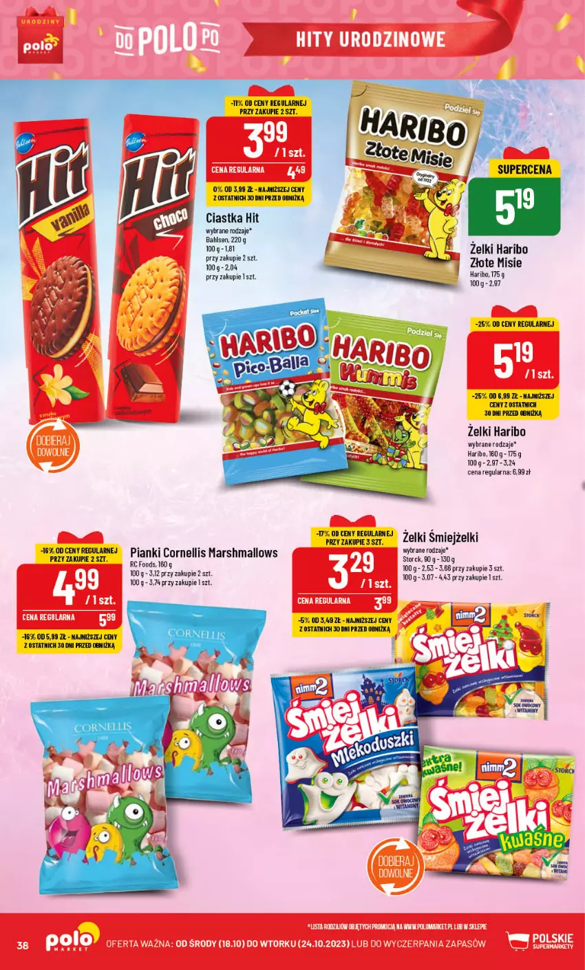 Gazetka promocyjna PoloMarket - Gazetka pomocyjna - ważna 18.10 do 24.10.2023 - strona 38 - produkty: Ciastka, Fa, Haribo, Mars, Marshmallows