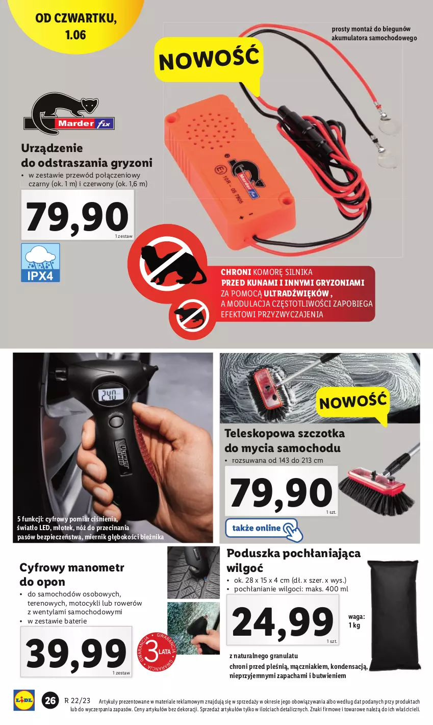 Gazetka promocyjna Lidl - GAZETKA - ważna 29.05 do 03.06.2023 - strona 30 - produkty: Akumulator, Bieżnik, Gra, Gry, LG, Młot, Młotek, Piec, Poduszka, Przewód, Rower, Szczotka, Teleskop, Waga