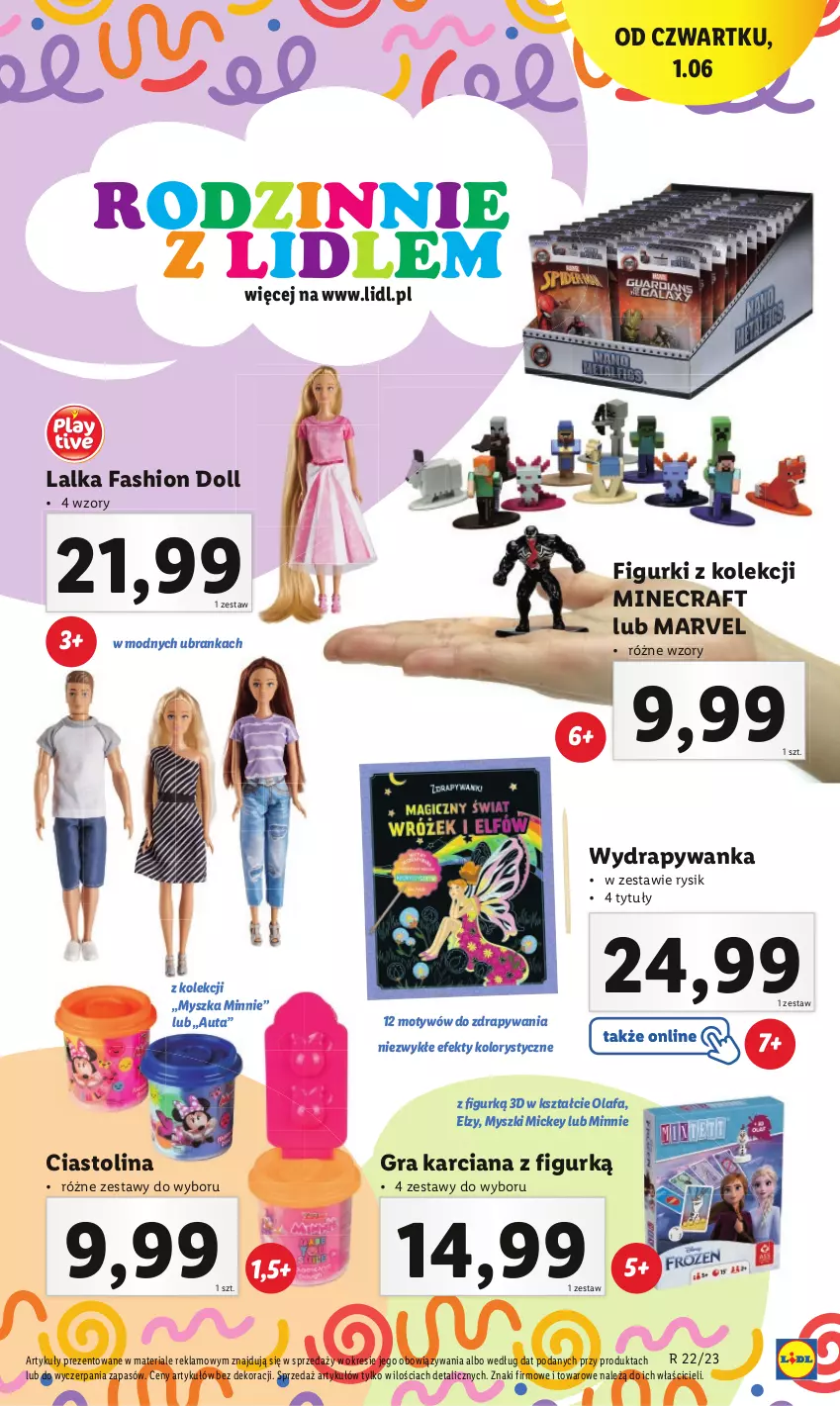 Gazetka promocyjna Lidl - GAZETKA - ważna 29.05 do 03.06.2023 - strona 35 - produkty: Fa, Gra, Lalka, Minecraft, Minnie, Mysz