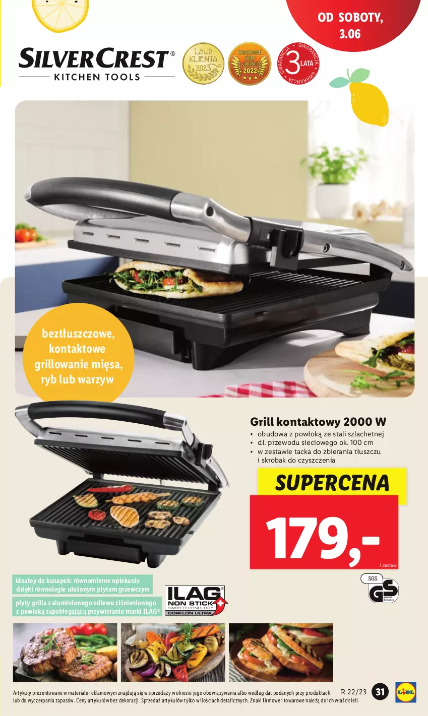 Gazetka promocyjna Lidl - GAZETKA - ważna 29.05 do 03.06.2023 - strona 41 - produkty: Grill, Grill kontaktowy