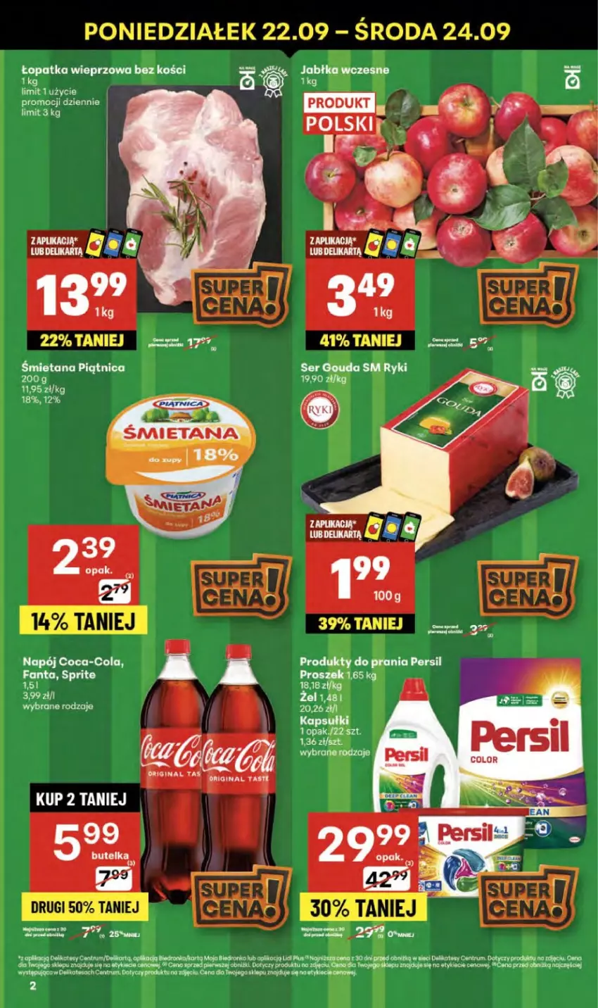 Gazetka promocyjna Delikatesy Centrum - Franczyza DC38 Czwartek - ważna 18.09 do 24.09.2025 - strona 2 - produkty: Dron, Gin, Gouda, Persil, Rum, Ser, Zupa