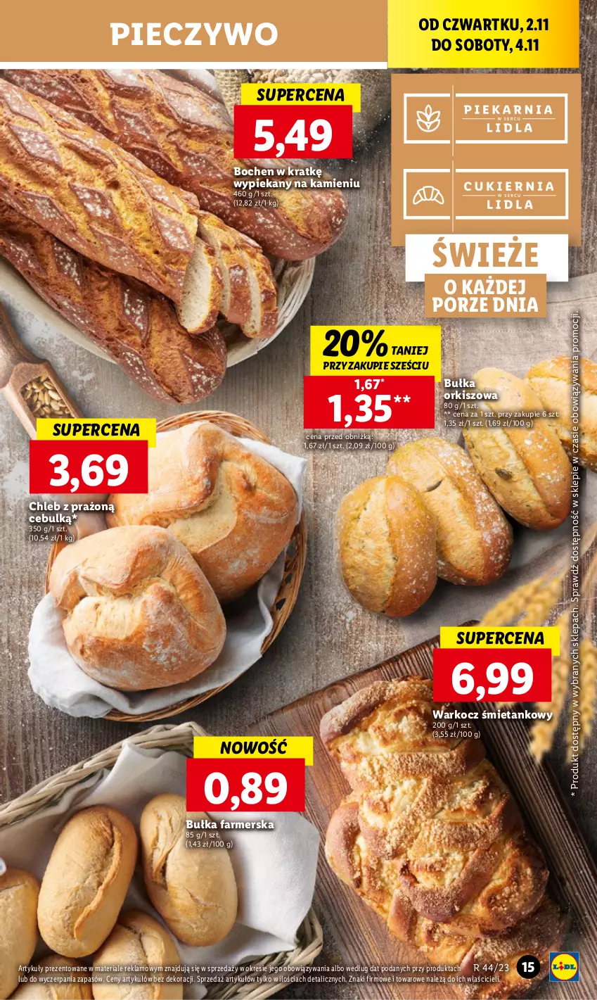 Gazetka promocyjna Lidl - GAZETKA - ważna 02.11 do 04.11.2023 - strona 27 - produkty: Bułka, Chleb, Fa, Koc, Piec, Pieczywo, Por