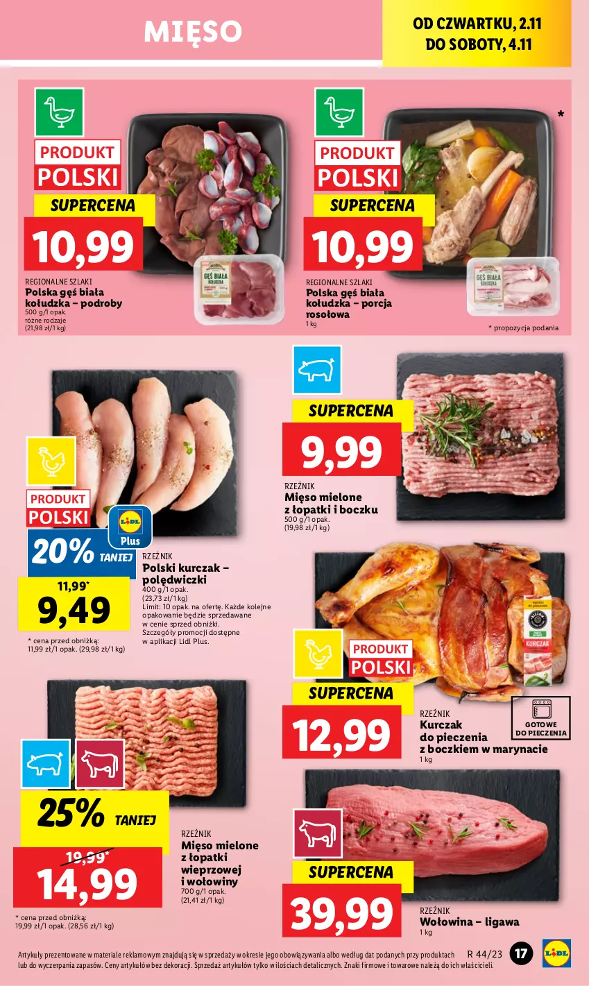 Gazetka promocyjna Lidl - GAZETKA - ważna 02.11 do 04.11.2023 - strona 29 - produkty: Kurczak, Mięso, Mięso mielone, Mięso mielone z łopatki wieprzowej, Olej, Piec, Por, Wołowina