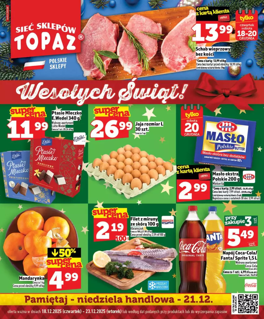 Gazetka promocyjna Topaz - Gazetka - ważna 18.12 do 23.12.2025 - strona 1