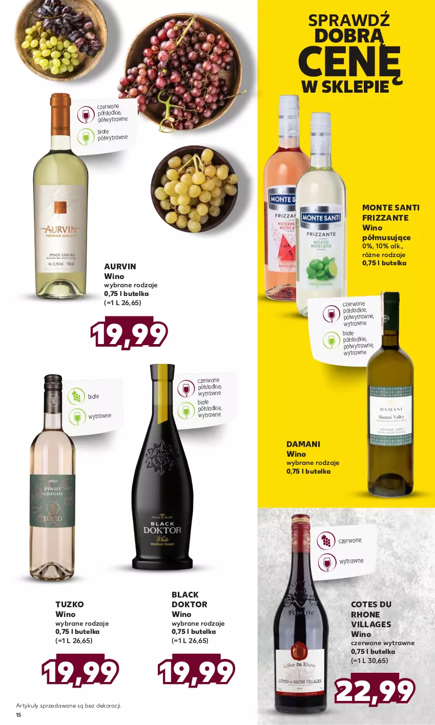 Gazetka promocyjna Kaufland - Barek Kauflandu - ważna 15.06 do 28.06.2023 - strona 15 - produkty: Lack, Monte, Monte Santi, Mus, Wino, Wino czerwone