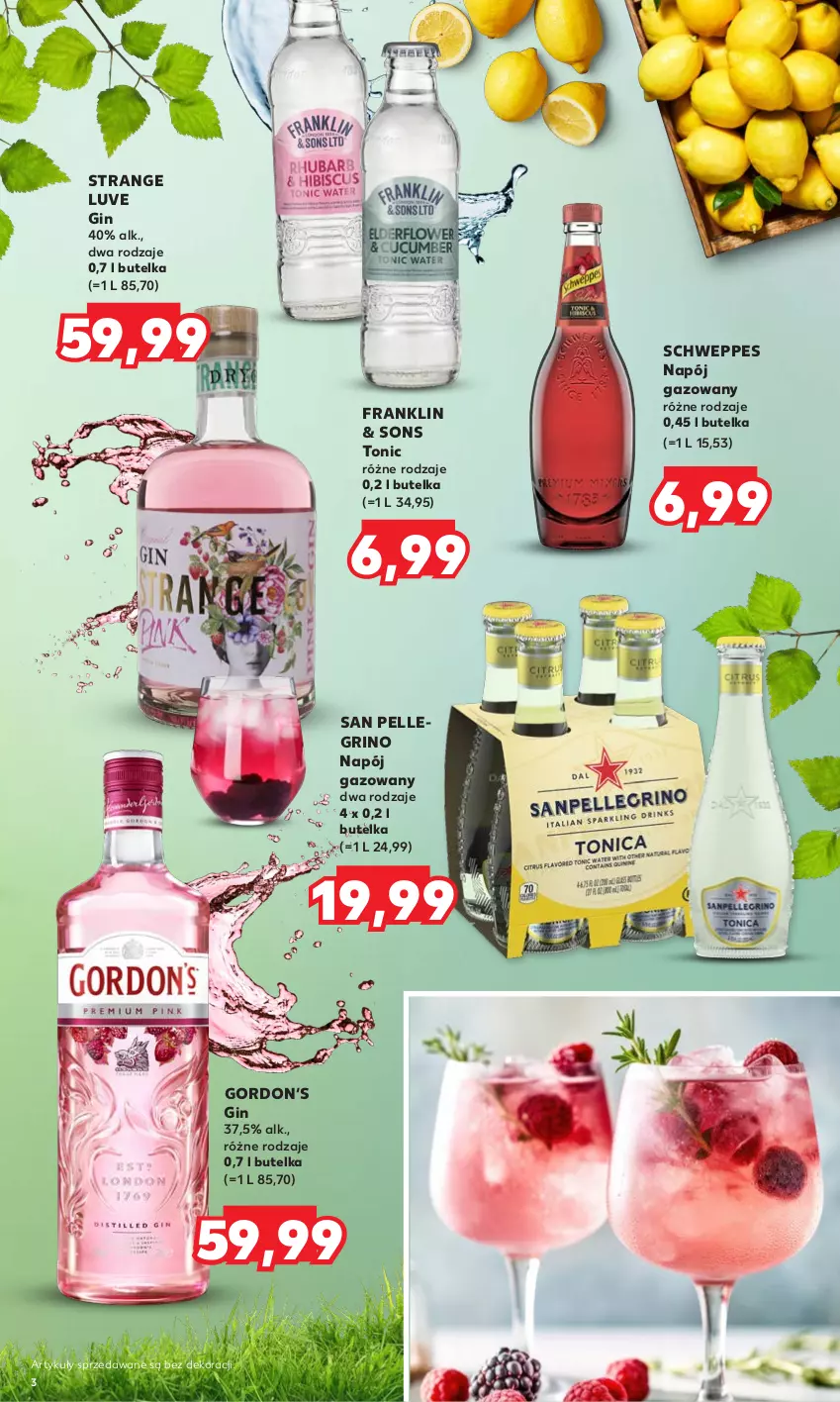 Gazetka promocyjna Kaufland - Barek Kauflandu - ważna 15.06 do 28.06.2023 - strona 3 - produkty: Gin, Napój, Napój gazowany, Schweppes, Tran