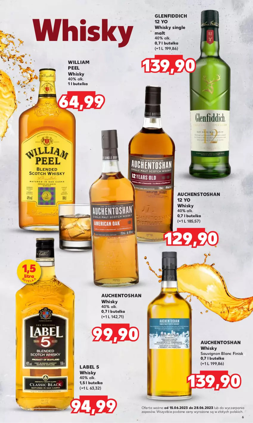 Gazetka promocyjna Kaufland - Barek Kauflandu - ważna 15.06 do 28.06.2023 - strona 6 - produkty: Sauvignon Blanc, Whisky