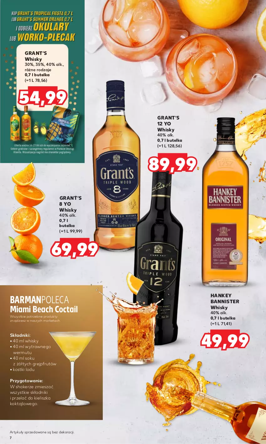 Gazetka promocyjna Kaufland - Barek Kauflandu - ważna 15.06 do 28.06.2023 - strona 7 - produkty: Gra, Grejpfrut, Sok, Whisky