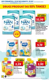 Gazetka promocyjna Lidl - GAZETKA - Gazetka - ważna od 24.10 do 24.10.2021 - strona 44 - produkty: Bebiprima, Ryż, Mus, O nas, NAN Optipro, Prima, Dzieci, Nestlé, Mleko