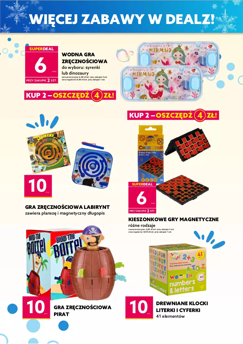 Gazetka promocyjna Dealz - NOWY KATALOG❄️ DEAL NA MEGA FERIE! ❄️ - ważna 01.02 do 21.02.2023 - strona 15 - produkty: Dinozaur, Długopis, Drewniane klocki, Gra, Gry, Klocki