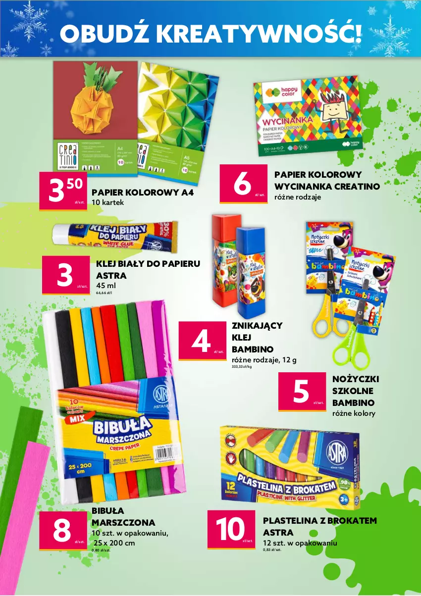 Gazetka promocyjna Dealz - NOWY KATALOG❄️ DEAL NA MEGA FERIE! ❄️ - ważna 01.02 do 21.02.2023 - strona 6 - produkty: Klej, Mars, Noż, Nożyczki, Papier, Plastelina