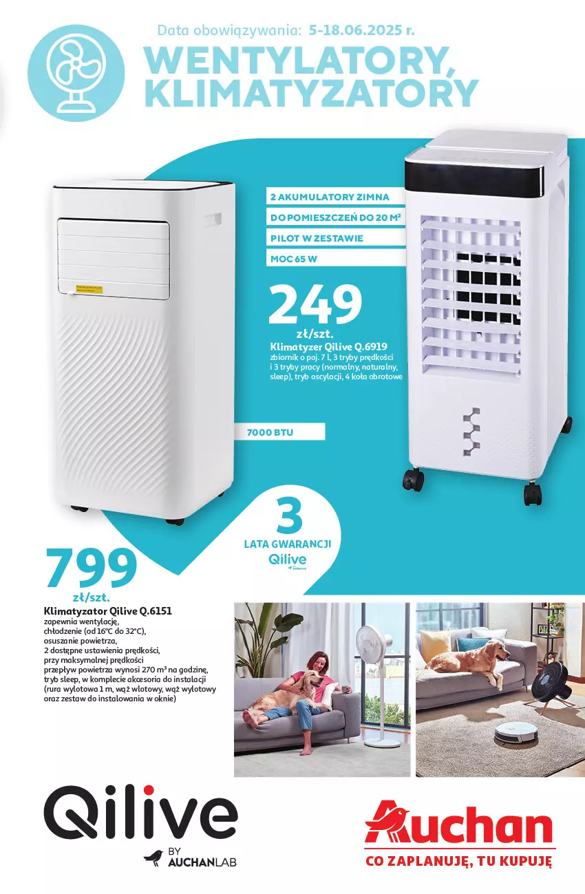Gazetka promocyjna Auchan - Gazetka Wentylatory Hipermarket Auchan - ważna 05.06 do 18.06.2025 - strona 1 - produkty: Rura