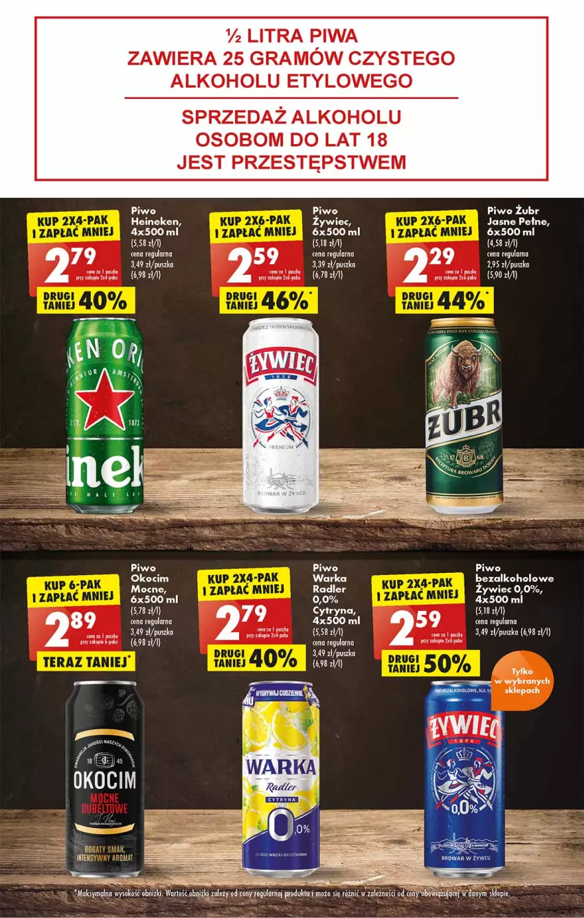 Gazetka promocyjna Biedronka - W tym tygodniu  PN - ważna 01.08 do 06.08.2022 - strona 33 - produkty: Fa, Gra, Heineken, Koc, Okocim, Piwa, Piwo, Radler, Warka