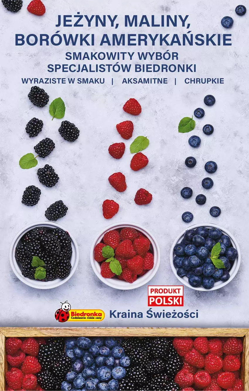 Gazetka promocyjna Biedronka - W tym tygodniu  PN - ważna 01.08 do 06.08.2022 - strona 52 - produkty: Aksam, Chrupki, Dron, Jeżyny, Maliny