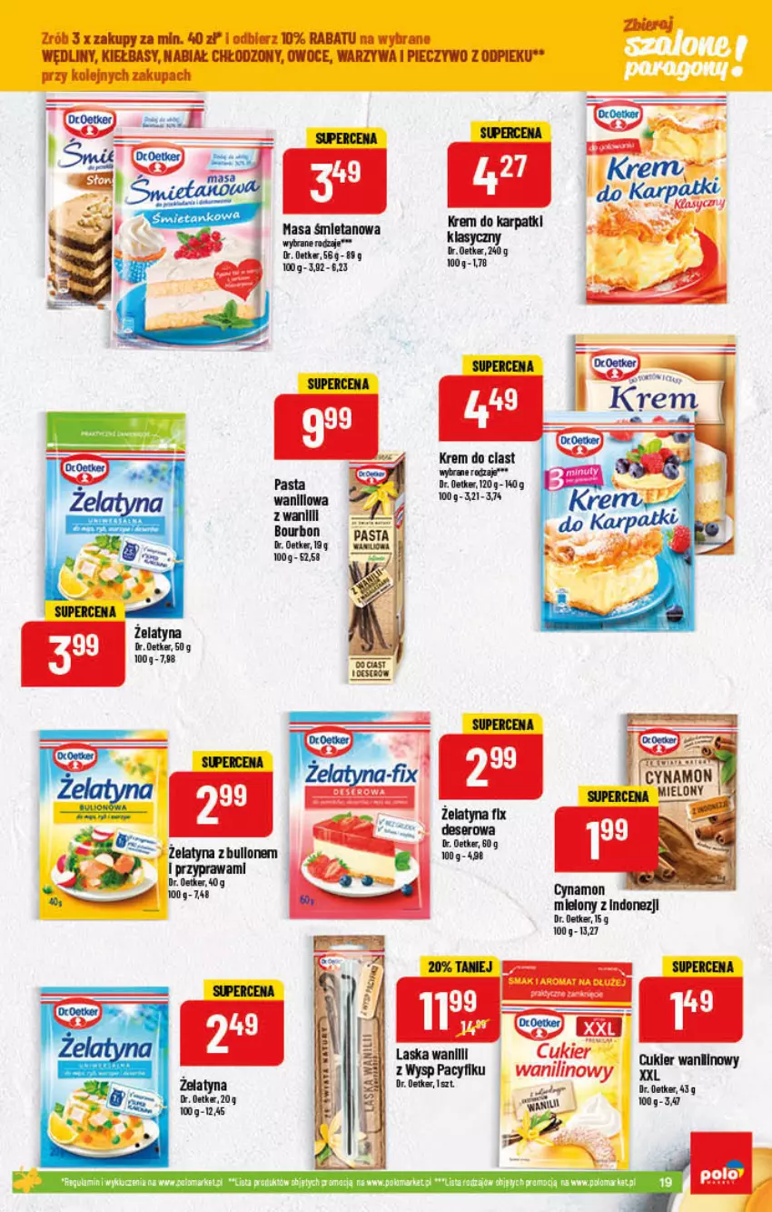 Gazetka promocyjna PoloMarket - Gazetka pomocyjna - ważna 23.03 do 29.03.2022 - strona 19 - produkty: Bourbon, Cukier, Dr. Oetker, Olej, Owoce, Piec, Pieczywo, Warzywa