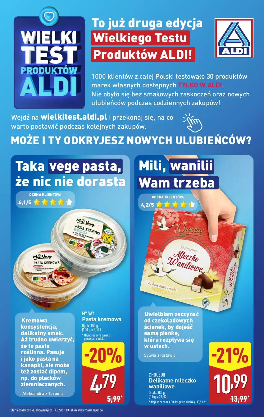 Gazetka promocyjna Aldi - Pełna oferta - ważna 17.02 do 22.02.2025 - strona 10 - produkty: Koc, Lack, Mleczko, Olej