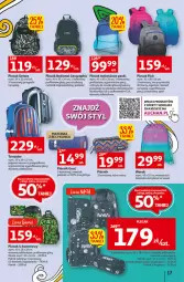 Gazetka promocyjna Auchan - Szkoła oszczędzania Temat Szkolne przeOferty Hipermarkety - Gazetka - ważna od 17.08 do 17.08.2022 - strona 17 - produkty: Piec, Top, Gra, Organizer, Piórnik, Uchwyty, Plecak, Goal