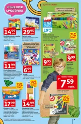 Gazetka promocyjna Auchan - Szkoła oszczędzania Temat Szkolne przeOferty Hipermarkety - Gazetka - ważna od 17.08 do 17.08.2022 - strona 7 - produkty: UHU, Top, Por, Gra, Pastele olejne, Flamastry, Tusz, Olej