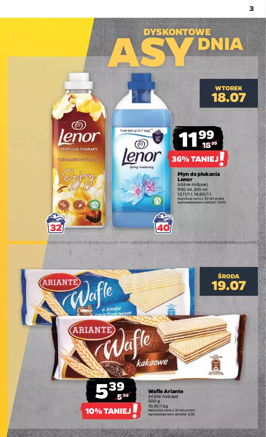 Gazetka promocyjna Netto - Artykuły spożywcze - ważna 17.07 do 22.07.2023 - strona 3 - produkty: Lenor, Płyn do płukania, Wafle