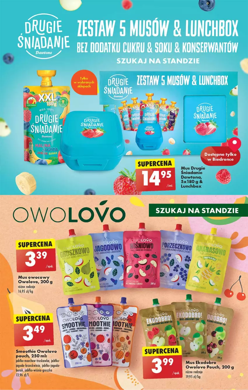 Gazetka promocyjna Biedronka - Od czwartku - ważna 31.08 do 06.09.2023 - strona 47 - produkty: Dawtona, Dron, Mus, Smoothie