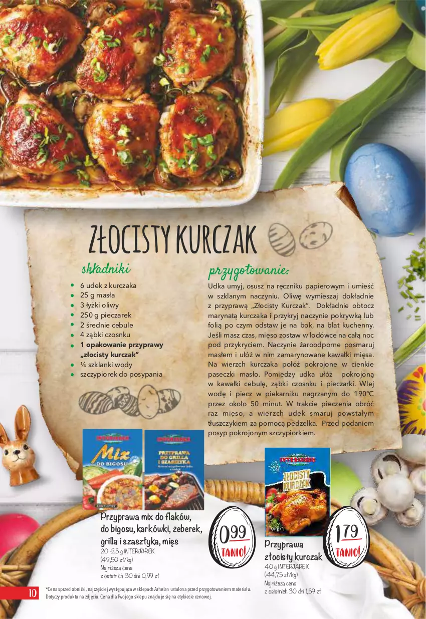 Gazetka promocyjna Arhelan - Gazetka - ważna 27.03 do 16.04.2023 - strona 10 - produkty: Bigos, Grill, Kawa, Kurczak, Lanki, Masło, Mięso, Naczynie żaroodporne, Papier, Piec, Piekarnik, Por, Przyprawy, Ręcznik