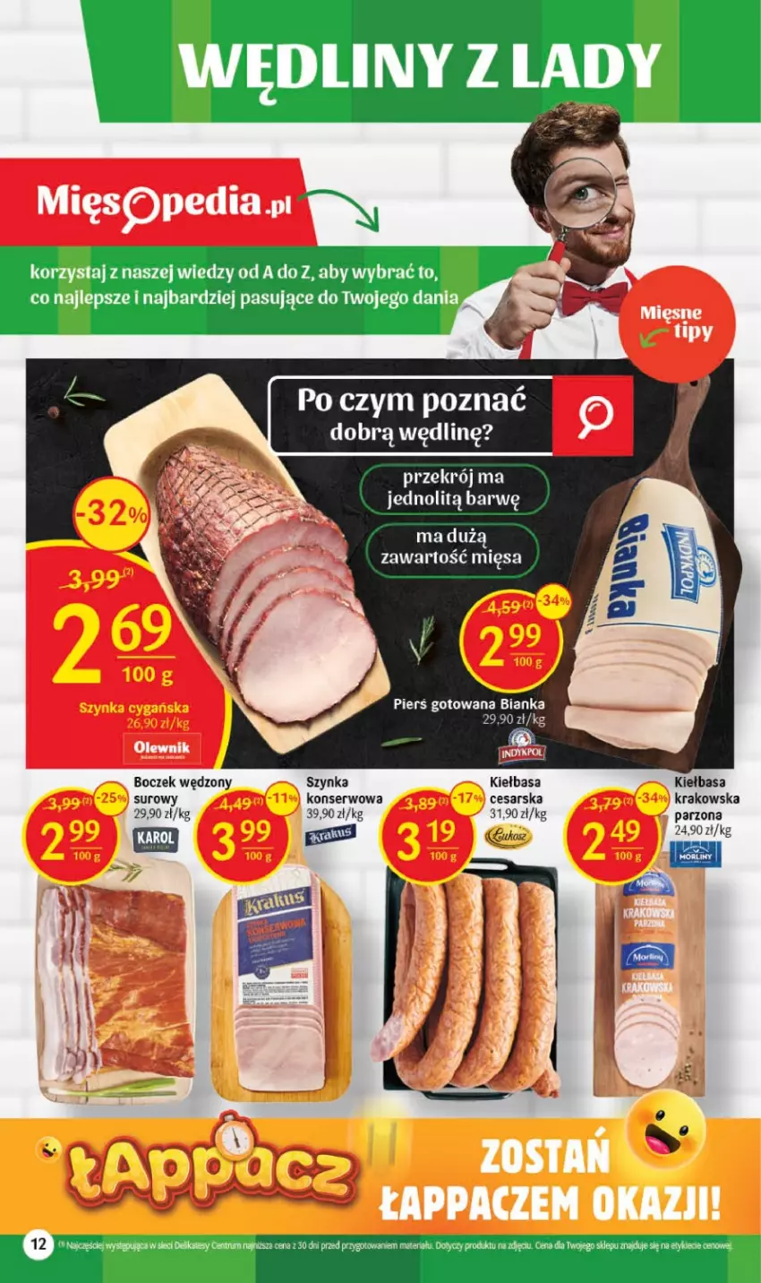 Gazetka promocyjna Delikatesy Centrum - Gazetka DC36 - ważna 14.09 do 20.09.2023 - strona 12 - produkty: Bianka, Boczek, Kiełbasa, Kosz, Rum, Ser, Szynka