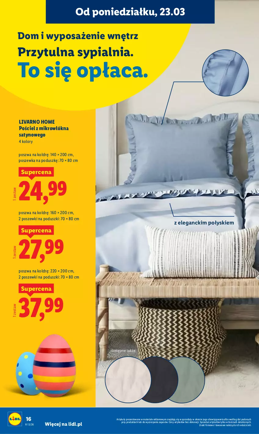 Gazetka promocyjna Lidl - Gazetka ważna od 23.03 do 25.03 - ważna 23.03 do 25.03.2026 - strona 14 - produkty: Ivar, Pościel, Poszewka, Sypialnia