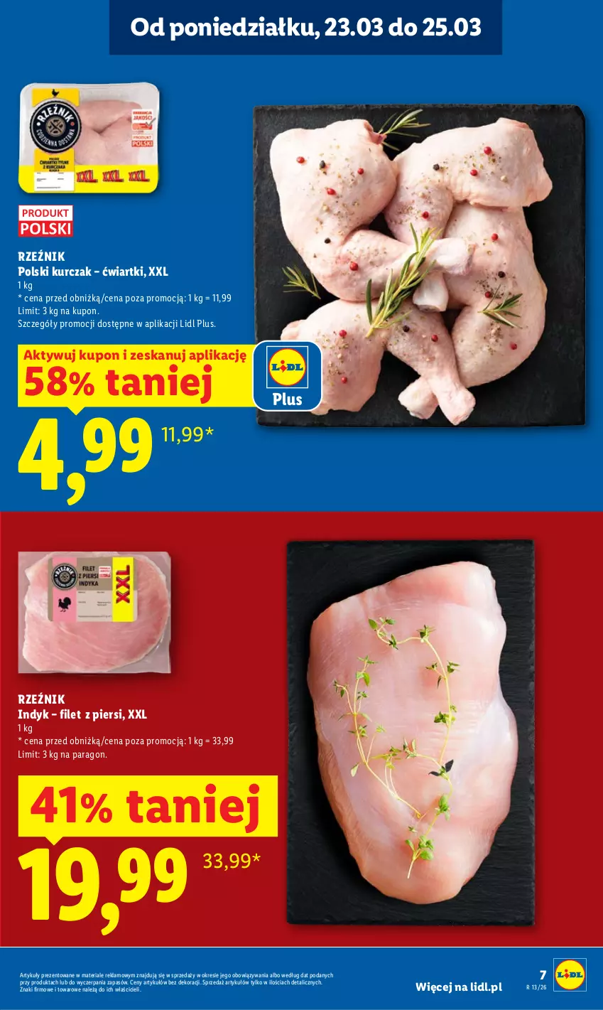 Gazetka promocyjna Lidl - Gazetka ważna od 23.03 do 25.03 - ważna 23.03 do 25.03.2026 - strona 7 - produkty: Kurczak