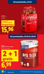 Gazetka promocyjna Lidl - Gazetka ważna od 23.03 do 25.03 - Gazetka - ważna od 25.03 do 25.03.2026 - strona 12 - produkty: Gra, Papier, Coca-Cola, Ręcznik, Flora